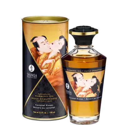 Shunga Warming Massage Oil Caramel 3 5 fluid ounces