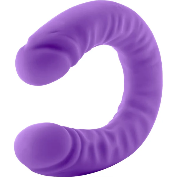 Ruse 18 inch Silicone Slim Double Dong by Blush Novelties - Purple — image 9 of 14