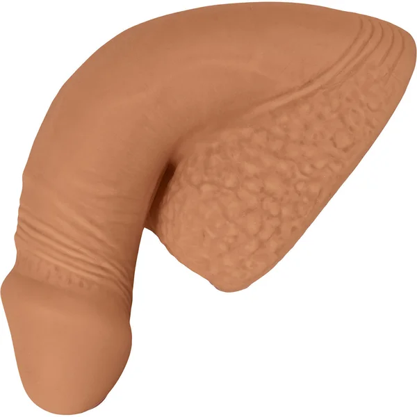 Packer Gear Silicone Packing Penis 5'' / 12.75 cm  By CalExotics - Caramel — image 18 of 23