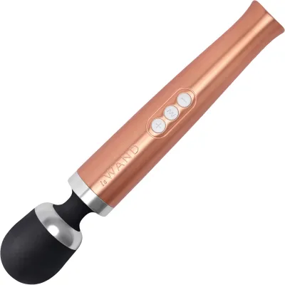 Le Wand Die Cast Rechargeable Vibrating Body Massager Rose Gold