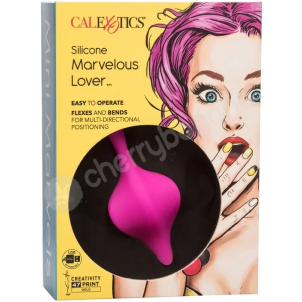 Mini Marvels Silicone Marvelous Lover Pink Flexible Multi-use Vibrator