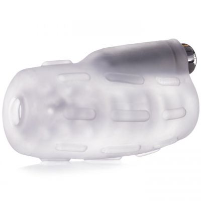 Bondara Silver Bullet Clear Vibrating Masturbator 3 5 Inch