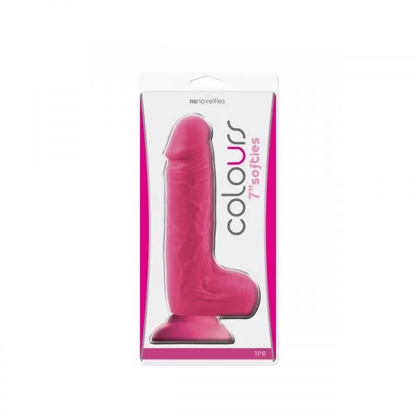 Colours Softies 7 inches Dildo Pink — image 4 of 4