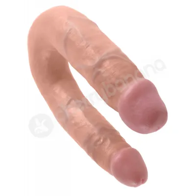 King Cock Flesh U shaped Medium Double Trouble Dildo