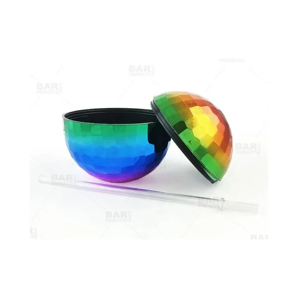 Rainbow Disco Ball Cup
