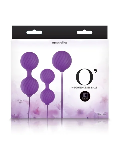 Luxe O Weighted Kegel Balls Purple