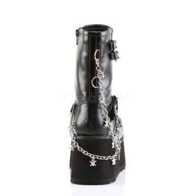 CLASH 430 3 1 2 P F Goth Punk Lolita Detachable Chains Calf Blk Pu BT