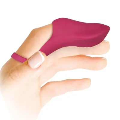 Evolved Frisky Finger Burgundy Finger Ring Rechargeable Vibrator