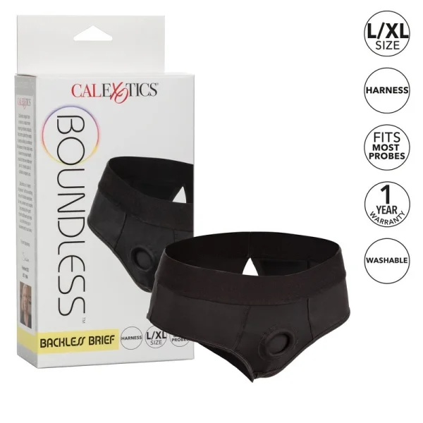 Boundless Backless Brief Strap-On Harness By CalExotics