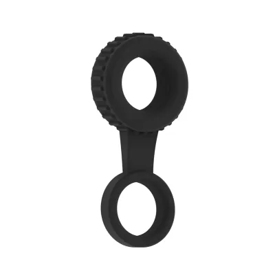 Sono No 47 Cockring with Ball Strap Black