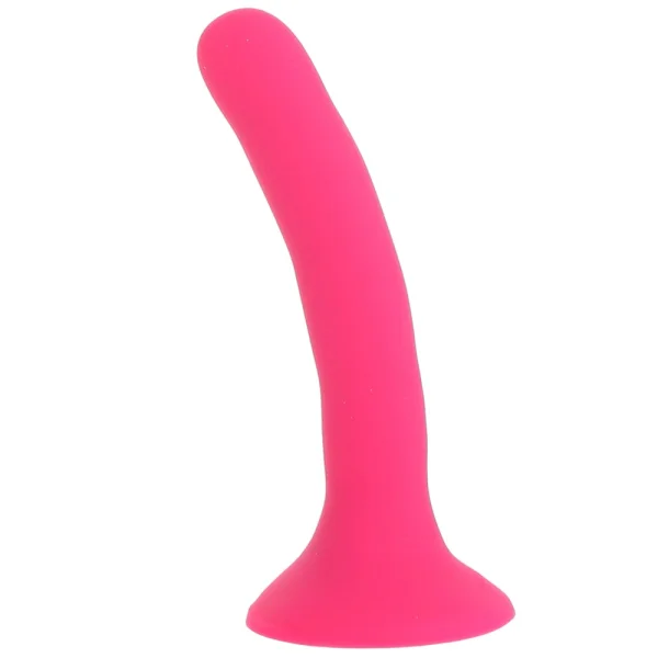 Please  5.25" Silicone Harness Compatible Dildo By Sportsheets - Pink