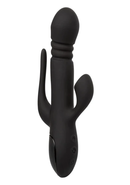 III Triple Euphoria Silicone Triple Stimulation Thrusting Vibrator With Clitoral Suction By CalExotics