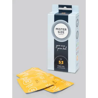 Mister Size Extra Thin 53mm Condoms 10 Pack