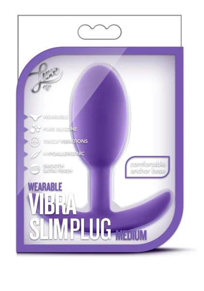 Luxe - Wearable Vibrating Slim Medium Plug