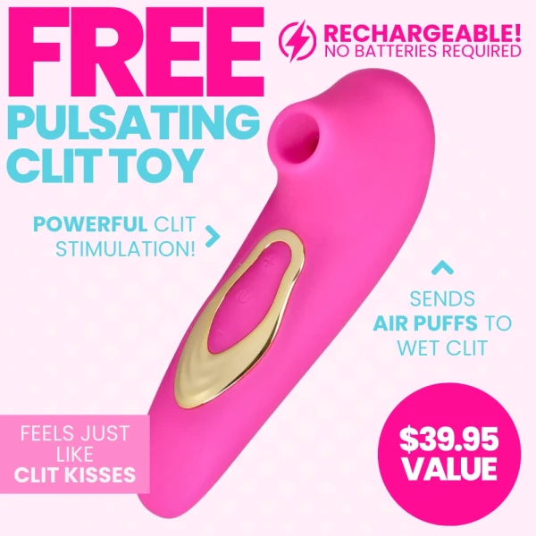 FREE Silicone Air Pulse Vibrator - Add to Your Bag!