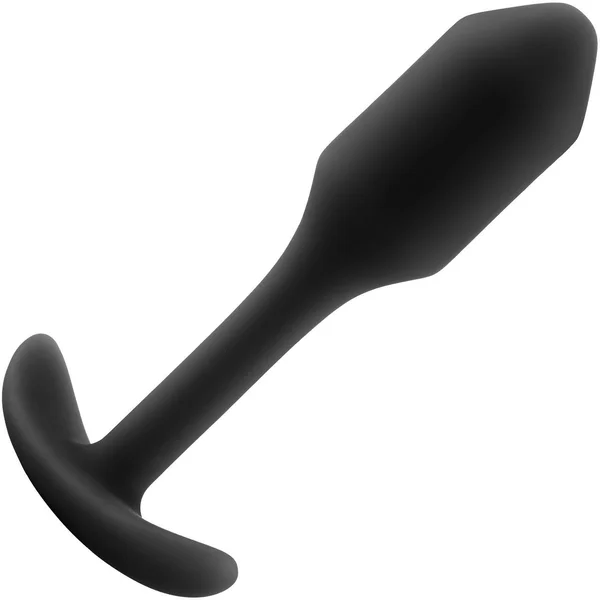 b-Vibe Snug Plug 1 Small Silicone Weighted Butt Plug - Black — image 15 of 18
