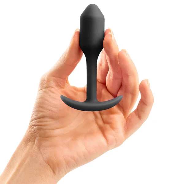 b-Vibe Snug Plug 1 Small Silicone Weighted Butt Plug - Black — image 16 of 18