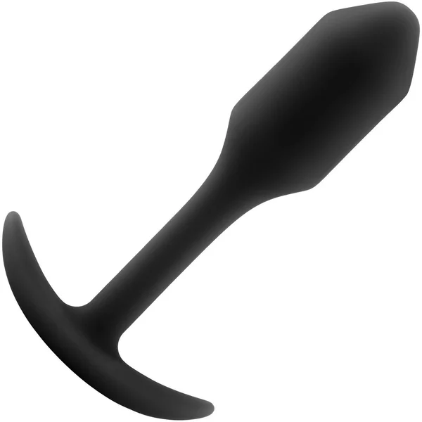 b-Vibe Snug Plug 1 Small Silicone Weighted Butt Plug - Black — image 13 of 18