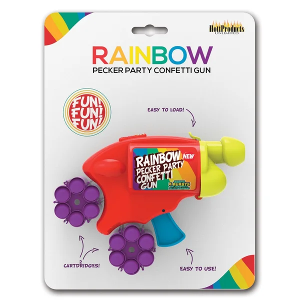 Rainbow Pecker Party Confetti Gun — image 10 of 13