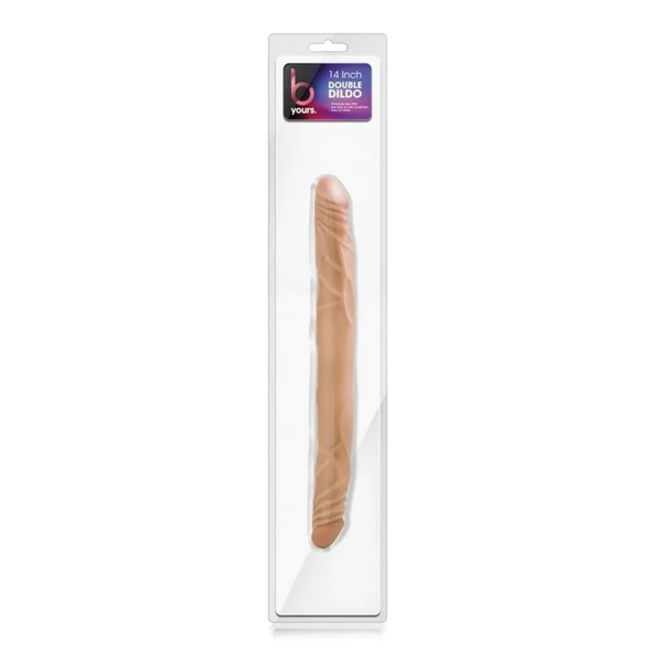 Dr. Skin 14 Inch Double Dildo by Blush - Chocolate — image 10 of 13