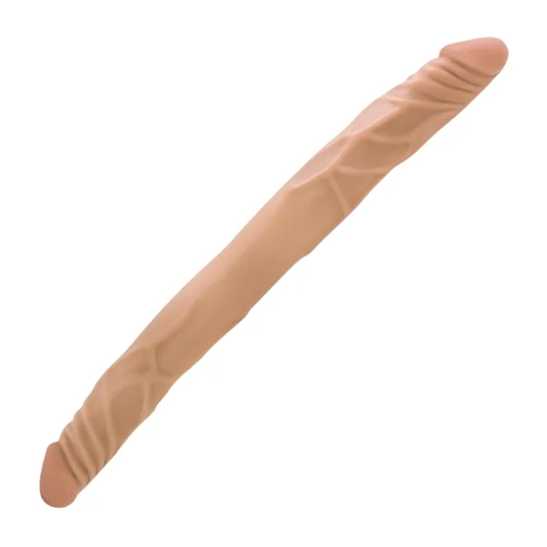 Dr. Skin 14 Inch Double Dildo by Blush - Chocolate — image 12 of 13