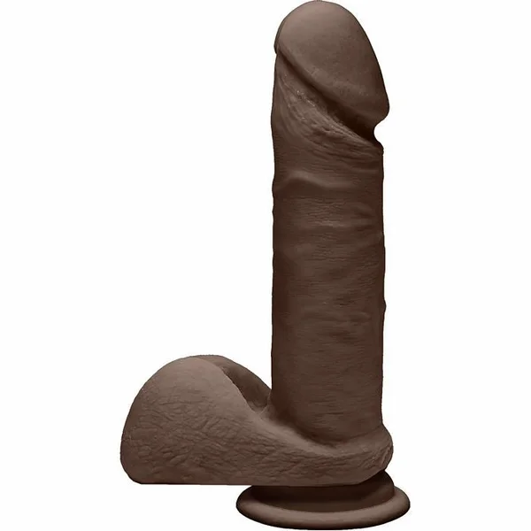 The D - Perfect D 7" Suction Cup Dildo by Doc Johnson - Chocolate — image 20 of 22
