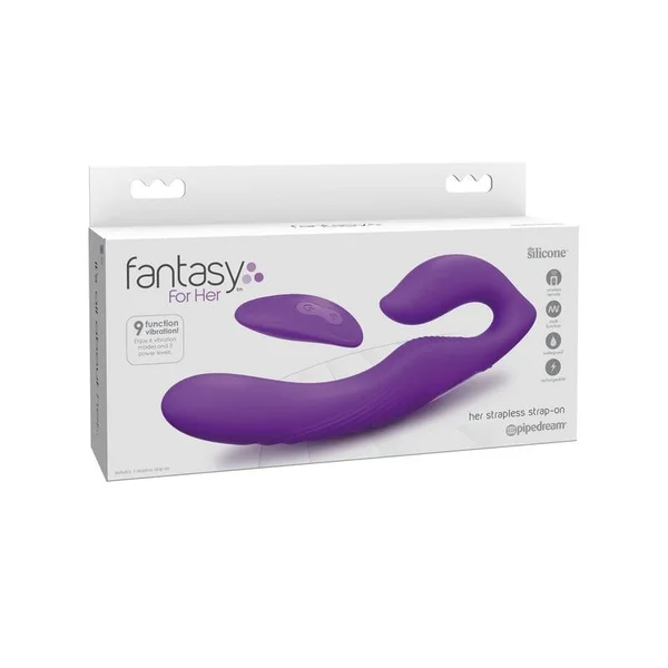 Fantasy For Her - Her Ultimate Silicone Remote Control Strapless Strap-on — image 8 of 10