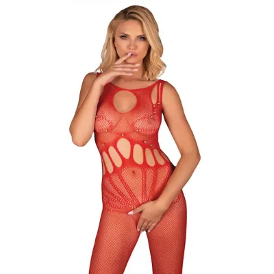 Amahil Bodystocking Red O s