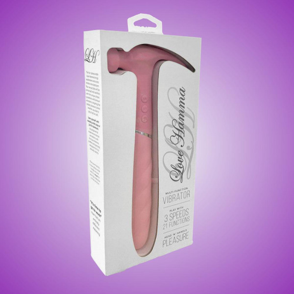 Love Hamma Straight Multi-Function Vibrator - Pink