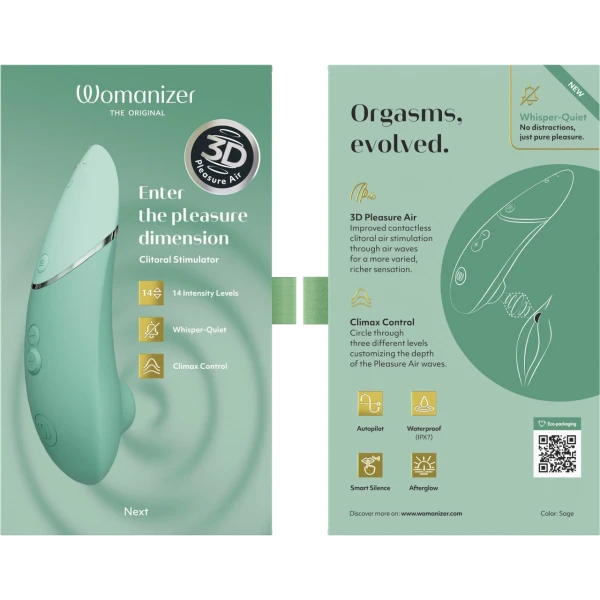 Womanizer Next 3D Pleasure Air Stimulator in Sage