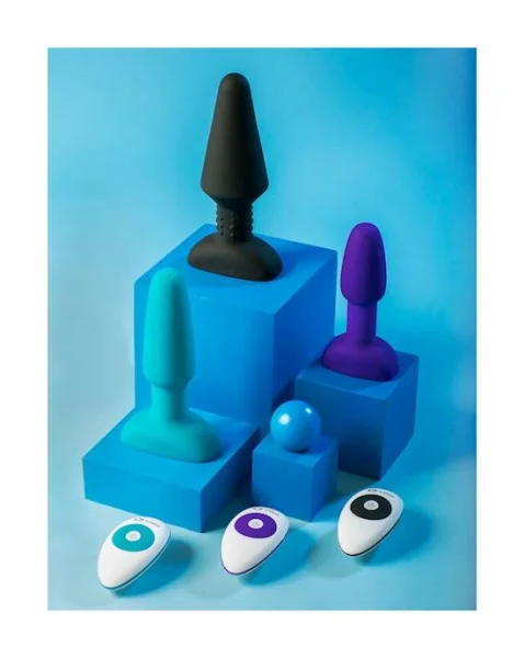 B-vibe Usb Rechargeable Petite Rimming Plug - Teal - 4.9 Inch