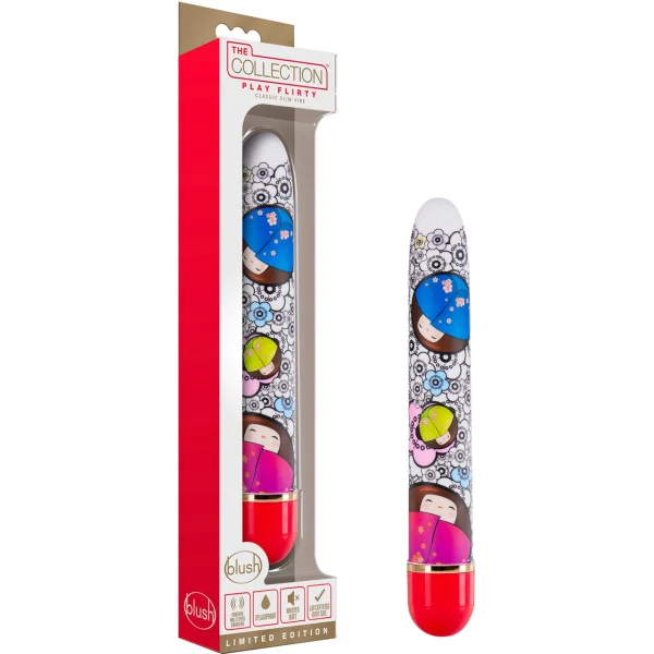 The Collection Play Flirty 10-Function Classic Vibrator By Blush - Red