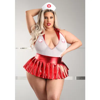 Pulse Check Nurse Costume Set Plus Size