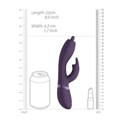 Nilo Pinpoint Rotating G spot Rabbit Purple 8 Inch