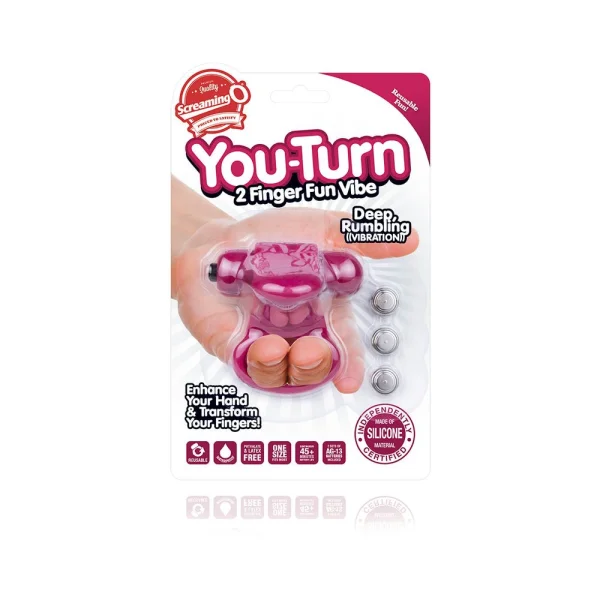 Screaming O You Turn 2 Finger Fun Purple Finger Vibe
