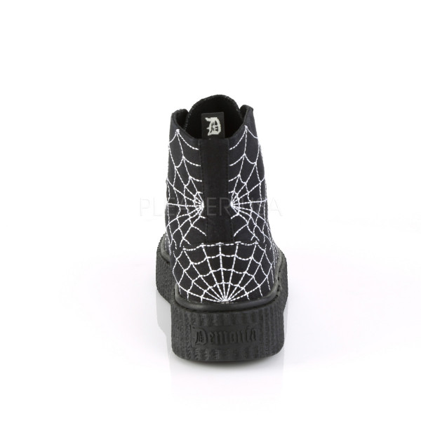 1 1/2 inches PF Round Toe Lace-Up Front High Top Creeper Sneaker — image 12 of 16