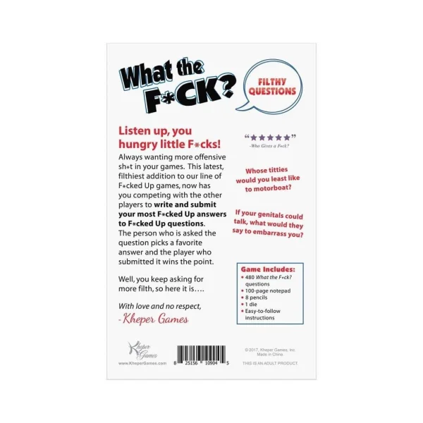 What The F*ck Filthy Questions Adult Games