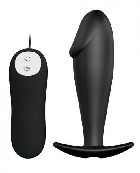 Pretty Love Vibrating Penis Shaped Butt Plug Black — image 4 of 6