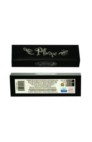 Plume Vibrating Faux Pen Vibrator Waterproof Black