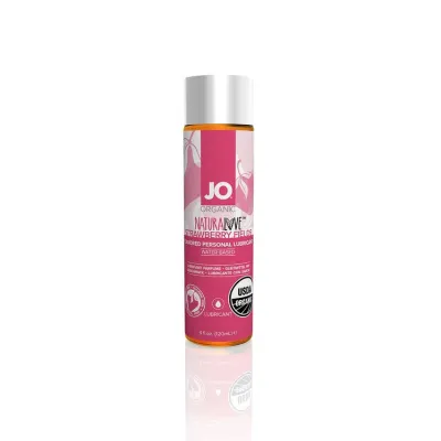 System JO Organic Strawberry Water Based Flavoured Lubricant 120ml 4oz