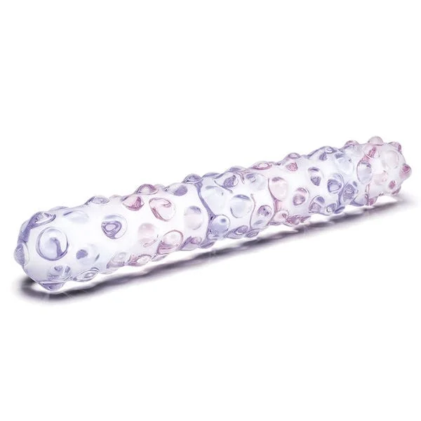 Gläs Purple Rose Nubby Glass Dildo