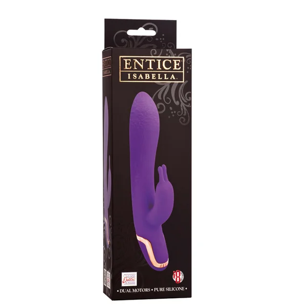 Entice Isabella Rabbit Style Silicone Vibrator - Purple — image 5 of 5