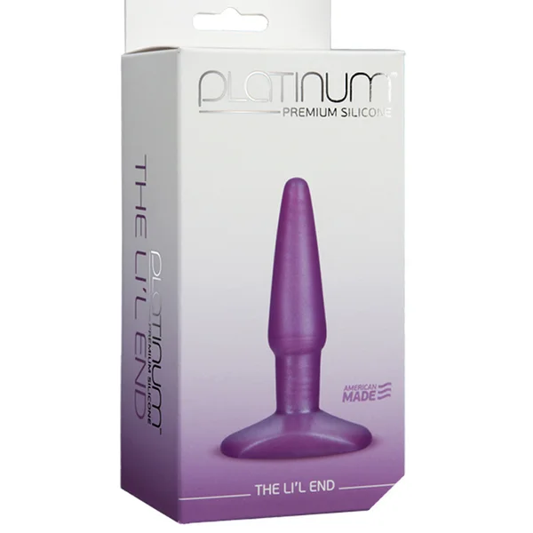 Platinum Premium Silicone The Li'l End Butt Plug - Purple — image 11 of 11