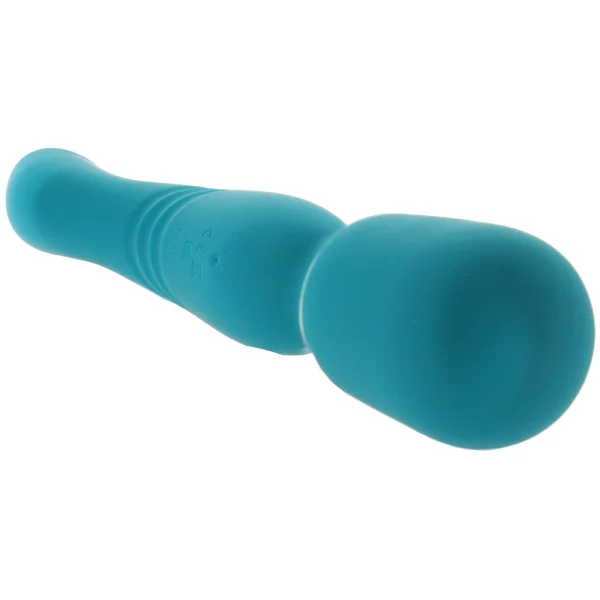 Gender X Double the Fun Rechargeable Waterproof Double Ended Silicone Wand Vibrator - Teal