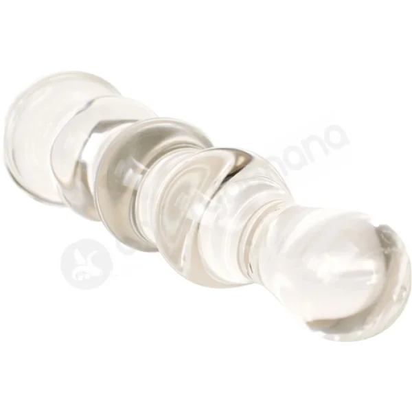 Crystal Ripples Clear Rippled Butt Plug