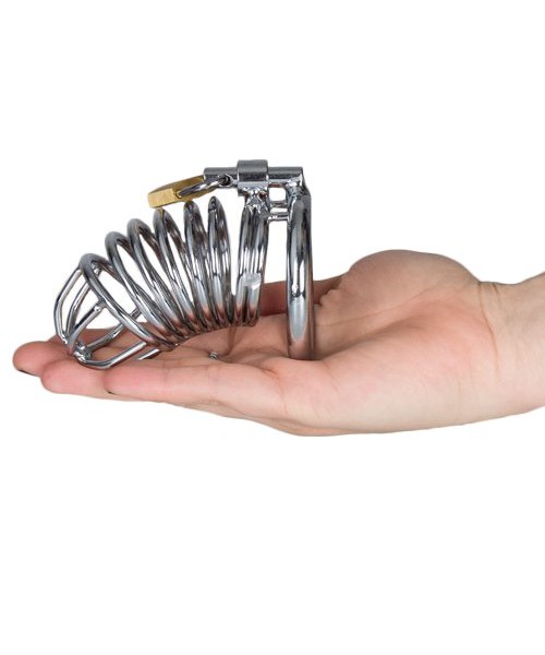 Torment Stainless Steel Spiral Chastity Cage