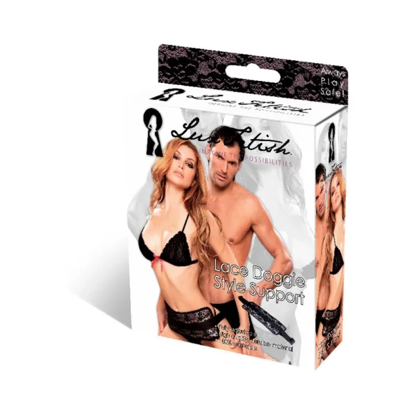 Lux Fetish Doggie Style Support Black Sex Sling — image 6 of 6