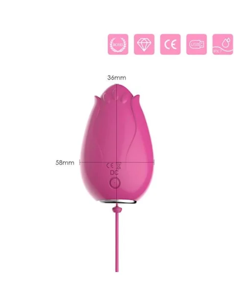 Mandala Clitoral Vibrator - Pink - 2.3 Inch