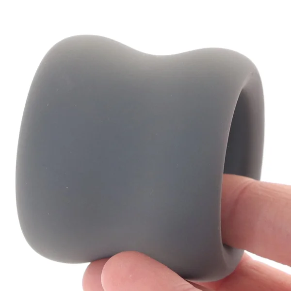 Alpha Liquid Silicone Scrotum Ring By CalExotics - Gray
