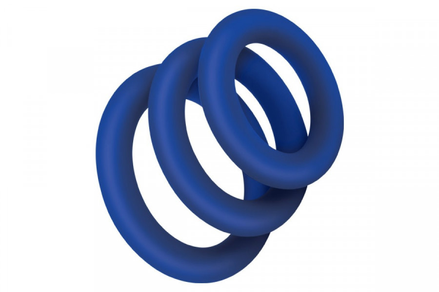 Zolo Extra Thick Silicone Cock Ring 3 pack